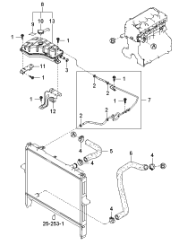 254123E200-HOSE-RADIATOR LOWER