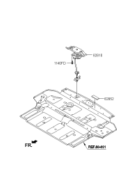 628002J000-CARRIER ASSY, SPARE WHEEL