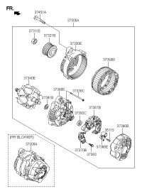 373003C210-ALTERNATOR, 12V 80A 4PK, TOYOTA