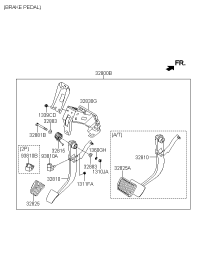 328002K100-PEDAL ASSY-BRAKE