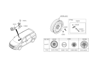 62800A9000-CARRIER ASSY, SPARE WHEEL