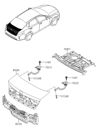79210D6000-HINGE ASSY-TRUNK LID LH