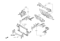 64500A4300-PANEL COMPLETE-FENDER APRON,LH