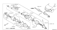 391014BA0B-SHAFT ASSY FRON