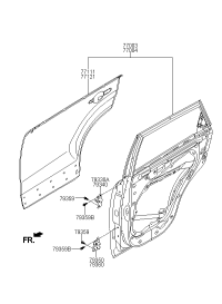 770042P500-PANEL ASSY-REAR DOOR,RH