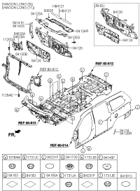 641504D000-MEMBER ASSY-RADIATOR SUPT,UPR