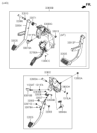 328004D101-PEDAL ASSY-BRAKE