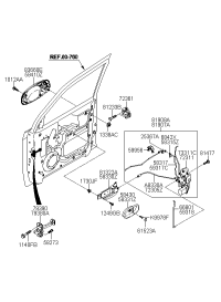 0K2A158361-STRIKER, TAIL GATE LOCK