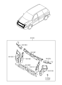 0K55253270-CROSSMEMBER ASSY-FR