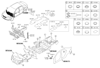 841201X050-PAD ASSY-ISOLATION DASH PANEL