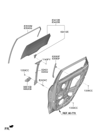 83404Q7000-REGULATOR ASSY-RR DR WDO RH