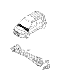 667562X000-PANEL-COWL SIDE OTR UPR LH