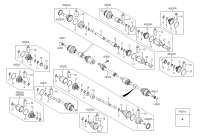 49500D6100-JOINT ASSY-CV LH