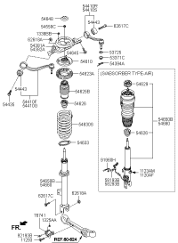 546313T050-BRACKET-SHOCK ABSORBER,LH