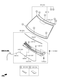 861312X000-Weatherstrip, fr. wind