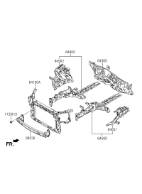 641012X000-MEMBER ASSY-RADIATOR
