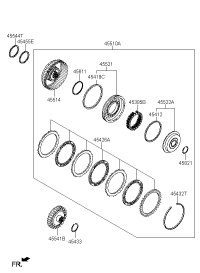 4541423020-RETAINER-U/D CLUTCH
