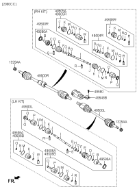 495001M010-SHAFT ASSY-DRIVE,RH