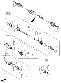496812W050-BOOT KIT-RR AXLE WHEEL SIDE
