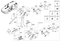 85880C0000WK-TRIM ASSY-FR DR SCUFF RH