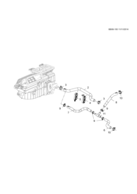 26209157-Hose, heater inlet