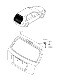 737000S230-PANEL ASSY-TAIL GATE