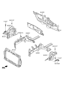 641014X000-CARRIER ASSY-FR END MODULE