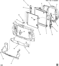 25964054-RADIATOR,(INCLS 2-6,17)(ACDelco #22000)