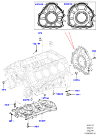 LR010905-BOLTRR SUSP STABILIZER