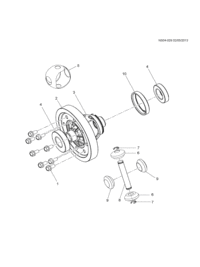 90236438-Bolt, differential ring (M10X26)