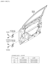 760031F050-Door assy-front lh