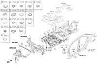 84135S4000-UNDER COVER ASSY-FLOOR FR,LH
