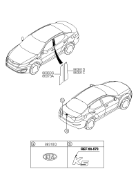 863202T500-Logo assy-KIA sub