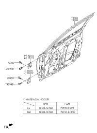 760034M000-Door assy-front lh