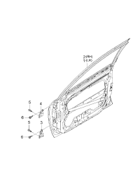 760032F010-Door assy-front lh