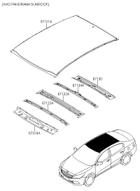 67121D1050-RAIL ASSY-ROOF FR