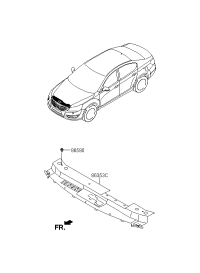 863613R000-COVER-RADIATOR GRILLE UPR
