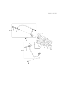 24108033-Gasket-turbo coolant feed & return pipe (ex 16)