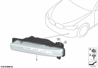 63177349131-Fog lamp LED lh