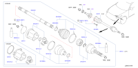 391011CB0A-SHAFT ASSY FRON