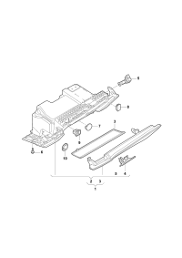 L4KD857035C24A-Glove box assy ghost (black)