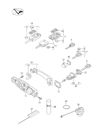 1K0959753L-Transmitter (rectangular key area), wireless remote control center door lock with LED function indic