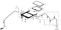 70200T6AQ01-GLASS ASSY. ROOF