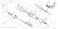391015NN2A-SHAFT ASSY FRON