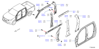 G64245JGMC-Reinforcement-sill outer, rh