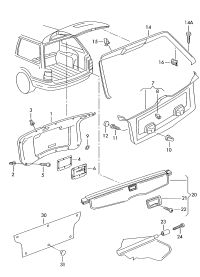 3B5867605G-Garnish, rr. hatch