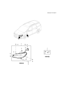 26680867-Headlamp, (incl 3-5,9, 10)