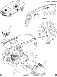 22922717-Sensor & diagnosis module-air bag