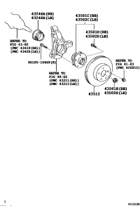4351047010-HUB & BEARING ASSY