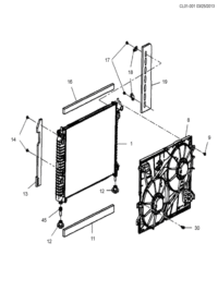95410545-Fan, engine cooling (w/shroud)